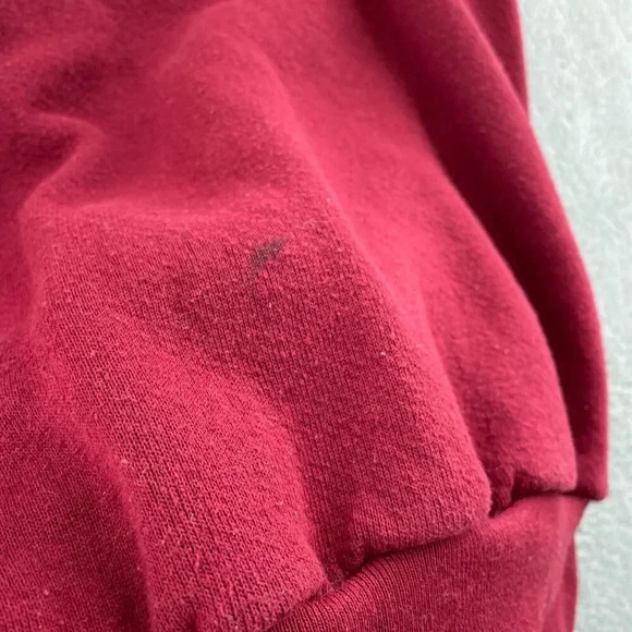 Vintage Logo 7 Red Crewneck Sweatshirt X-Large 3185 - Picture 4 of 8